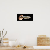 Battle Cruiser Verlasse Orbit Poster (Küche)