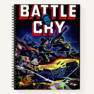 Battle Cry 07 Krieg Vintage Comicen Notizblock