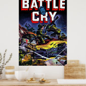 Battle Cry 07 Krieg Vintage Comicen Poster (Küche)