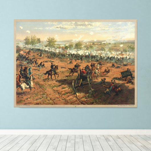 Battle Gettysburg Hancock bei Gettysbug Thulstrup Leinwanddruck (Insitu (Holzboden))