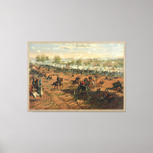 Battle Gettysburg Hancock bei Gettysbug Thulstrup Leinwanddruck