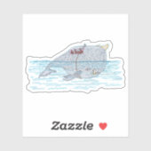 Battle Horn-Whale Aufkleber (Blatt)