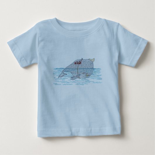 Battle Horn-Whale Baby T-shirt (Vorderseite)