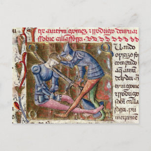 Battle Martin Gomez El Cid 'Chronicles of Postkarte