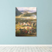 Battle Mount Thabor, Detail Napoleon und seine Leinwanddruck (Insitu (Holzboden))