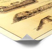 Battle of Fort Sumter - Civil War Panoramic Poster (Ecke)