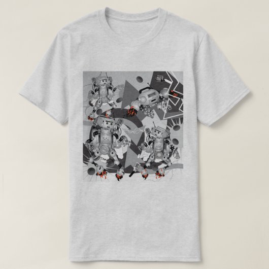 Battle of the Hiphop Robots  T-Shirt (Design vorne)