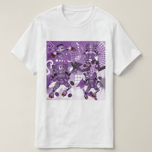 battle of the Hiphop Robots  T-Shirt (Design vorne)