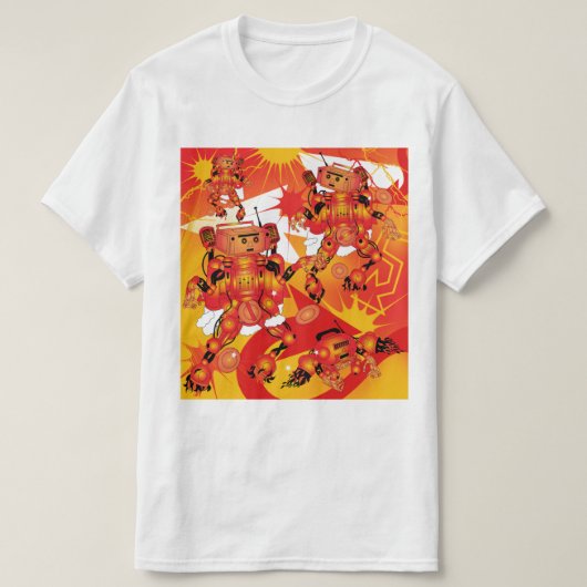 Battle of the Hiphop Robots  T-Shirt (Design vorne)