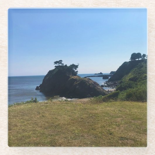 Battle Rock, Port Orford, Glasuntersetzer (Vorderseite)
