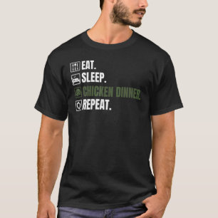 Battle Royale Iss Schlaf Hühnchen Abendessen Wiede T-Shirt