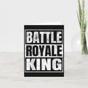 Battle Royale König Geschenk für gestressten Gamer Karte