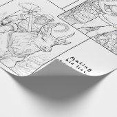 Battle Santa & Co Farbbuch Geschenkpapier (Ecke)