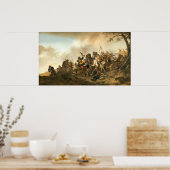 Battle Scene - Philips Wouwerman Fine Art Poster (Küche)
