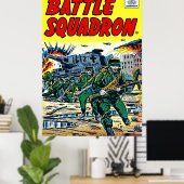 Battle Squadron Hubschrauber Krieg Vintag Poster (Heimbüro)