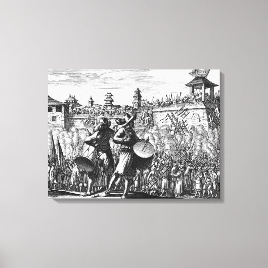 Battle-Szene Leinwanddruck (Vorderseite)