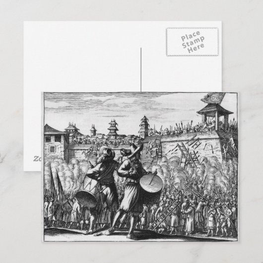 Battle-Szene Postkarte (Vorne/Hinten)