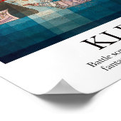 Battle-Szene von Paul Klee Poster (Ecke)