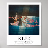 Battle-Szene von Paul Klee Poster (Vorne)