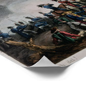 Battle Talavera, eingraviert von Thomas Sutherland Poster (Ecke)