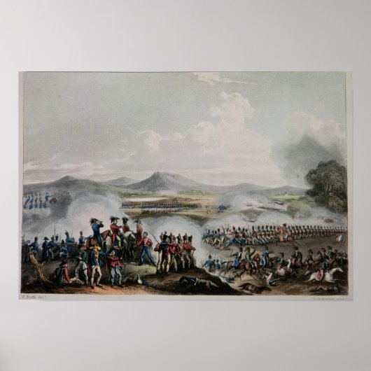 Battle Talavera, eingraviert von Thomas Sutherland Poster (Vorne)