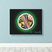 Battle Tattoo Zeichnend Leinwanddruck (Insitu (Holzboden))