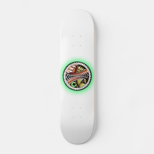 Battle Tattoo Zeichnend Skateboard (Vorderseite)
