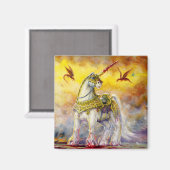 Battle Unicorn Magnet (Vorderseite/Rückseite)