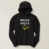 BattleBots Christmas Robot Whiplash Wreck The Hall Hoodie (Design vorne)
