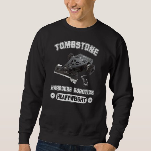 Battlebots Grabstein Heavyweight Hardcore Robotics Sweatshirt (Vorderseite)