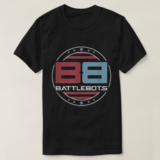 BattleBots Patriotic American Flag Circle Logo T-Shirt (Design vorne)