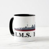 Battlecruiser Hood Mug Tasse (Vorderseite Links)