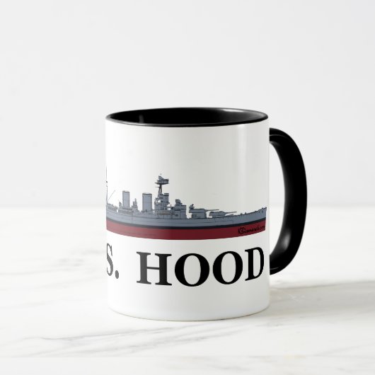 Battlecruiser Hood Mug Tasse (VorderseiteRechts)