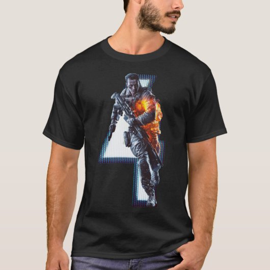 BATTLEFIELD 4 Klassischer T - Shirt (Vorderseite)