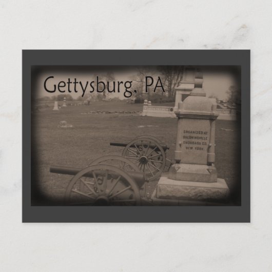 Battlefield of Gettysburg Postkarte (Vorderseite)