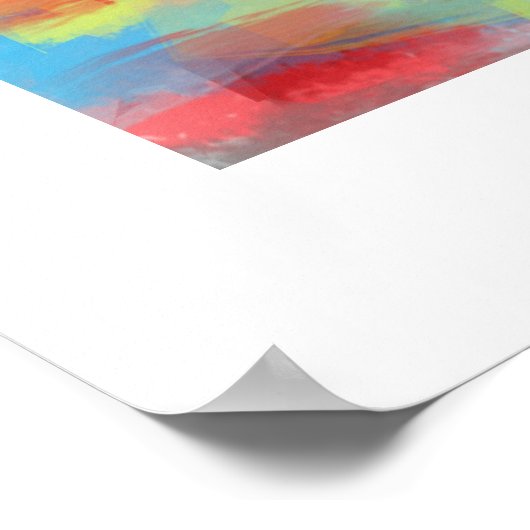 Battlehear abstract art by Roger R Whiteside Poster (Ecke)