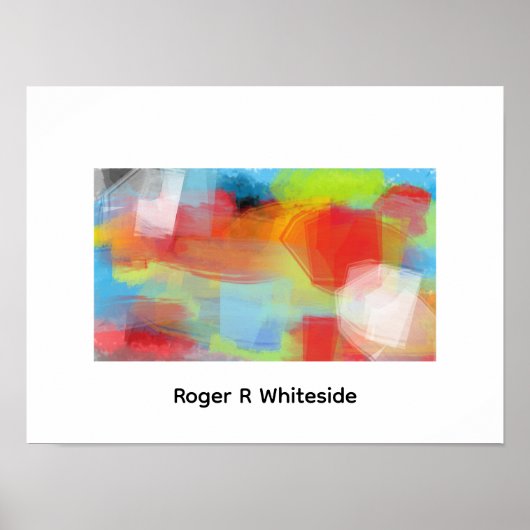 Battlehear abstrakte Kunst von Roger R Whiteside Poster (Vorne)
