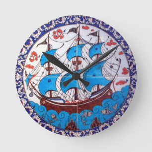 Battleship Ancient Runde Wanduhr