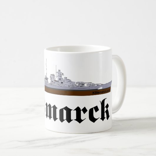 Battleship Bismarck Kaffeetasse (VorderseiteRechts)