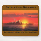 Battleship Bismarck mousepad (Vorne)
