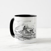 Battleship Bismarck Mug Tasse (Vorderseite Links)