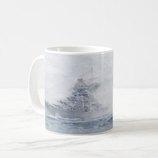 Battleship Bismarck-Tasse Kaffeetasse (Vorderseite Links)