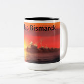 Battleship Bismarck Zweifarbige Tasse (VorderseiteRechts)
