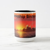 Battleship Bismarck Zweifarbige Tasse (Mittel)