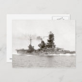 Battleship Carrier Hyuga Postkarte (Vorne/Hinten)