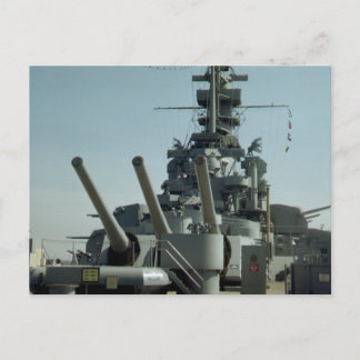 Battleship Massachusetts Foto Postkarte