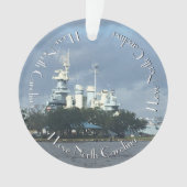 Battleship North Carolina am Kap Fear River Ornament (Vorderseite)
