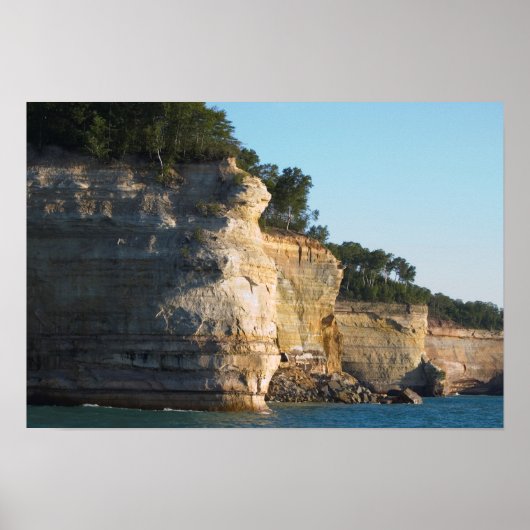 Battleship Row, Pictured Rocks Nat'l Lakeshore, MI Poster (Vorne)