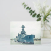 Battleship Schiff des Texas Museums im Staat San J Postkarte (Stehend Vorderseite)