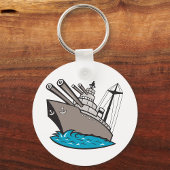 Battleship-Schlüsselanhänger Schlüsselanhänger